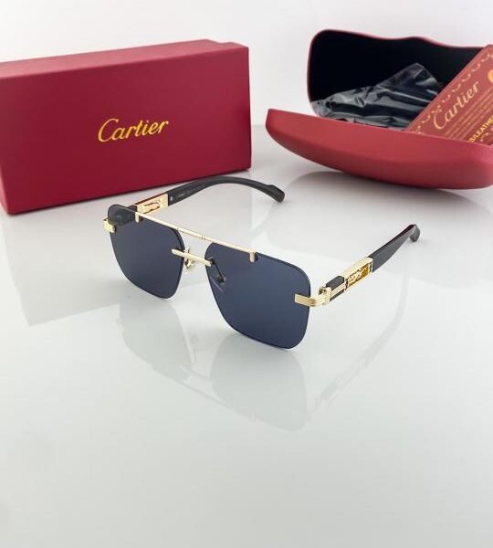Cartier Gold Black 3120 Sunglasses