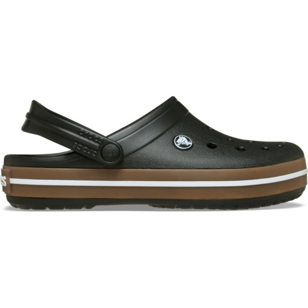 CROCS CROCBAND GUM CLOG BLACK
