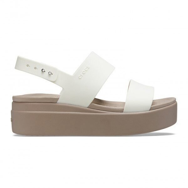 crocs™ BROOKLYN LOW WEDGE WHITE WOMEN
